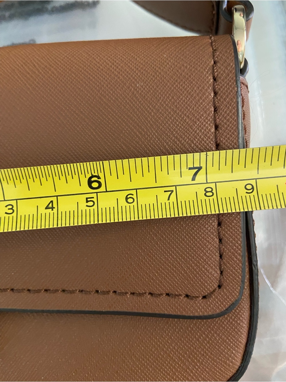 Michael Kors Greenwich Extra Small Saffiano Leather Luggage Crossbody $198 - Picture 7 of 10